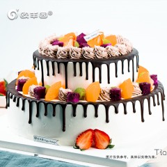 欧丰园生日蛋糕欧式系列 双层 甜蜜旋律
