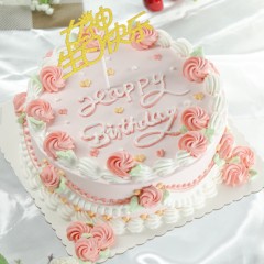 欧丰园生日蛋糕欧式系列 玫瑰之约 6英寸 8英寸 10英寸 12英寸 14英寸