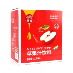 【安康硒品1号店】荣氏大瓶果汁饮料 苹果汁1.5L*6瓶