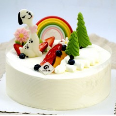 欧丰园生日蛋糕卡通系列 潘多拉彩虹蛋糕6英寸8英寸10英寸