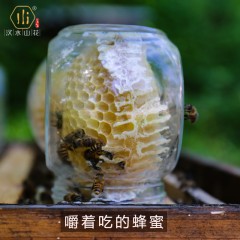 【汉中扶贫馆】略阳县 山里人家 诸葛亮的蜜 蜂巢蜜 300g/瓶