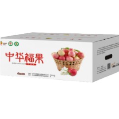 【渭南扶贫馆】白水县盛隆白水苹果中华福果-幸福果24枚5.6KG