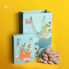 【咸阳扶贫馆】淳化县 兰荞花 荞麦养生面礼盒390g*4盒