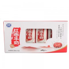 【西安扶贫馆】临潼区 银桥乳业 银桥红枣牛奶 250ml*12盒
