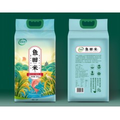 汉中 城固县 福旺米业 鱼田米袋装5kg