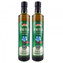 川珍 亚麻籽油 500ml*2瓶 食用油